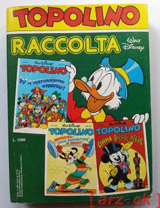 TOPOLINO RACCOLTA n. 2 [1317-1318-1322] Mondadori 1981 con cedola e pieghevole
