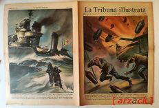 LA TRIBUNA ILLUSTRATA 14 SOMMERGIBILE ITALIANO GIADA MARINA MILITARE 5/4/1953