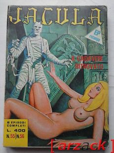 JACULA Collezione 28 EDIPERIODICI 1975 fumetto erotico EP Doppio