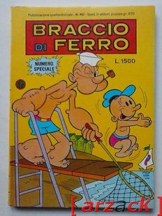BRACCIO di FERRO N 482 NUMERO SPECIALE Grafica Editoriale METRO 1987