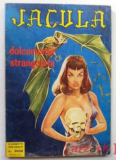 JACULA 38 dolcemente strangolata RG 1970 fumetto erotico ERREGI formato gigante