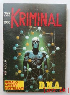 KRIMINAL n 255 D.N.A. CORNO 1970 con ADESIVI