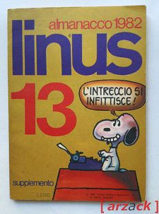 LINUS 13 Almanacco 1982 SUPPLEMENTO Milano Libri