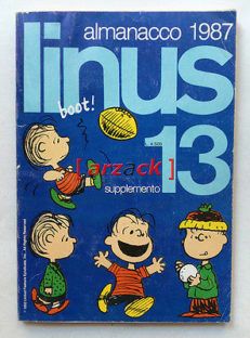 LINUS 13 Almanacco 1987 SUPPLEMENTO Milano Libri