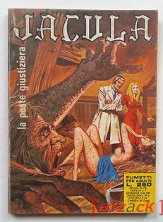 JACULA n 127 la peste giustiziera RG 1974 fumetto erotico ERREGI