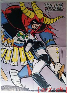 POSTER Il Grande Mazinger MAZINGA 1979 il generale nero
