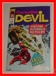 DEVIL 20 Corno 1971 con Gadget ADESIVI