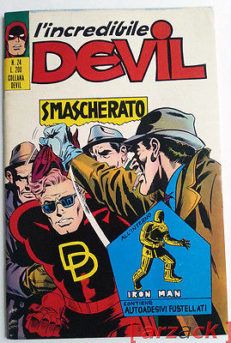 DEVIL 24 Corno 1971 con Gadget ADESIVI