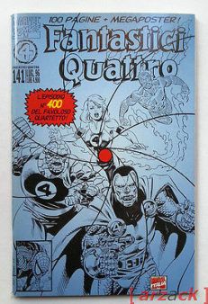 FANTASTICI QUATTRO 141 con megaposter MARVEL ITALIA 1996 episodio 400