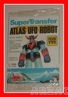 ATLAS UFO ROBOT GOLDRAKE Supertranfer 2 TRASFERELLI Edierre 1978 GOLDORAK nuovi