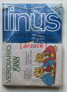 LINUS n 1 Blisterato con inserto Verdiario MILANO LIBRI 1988