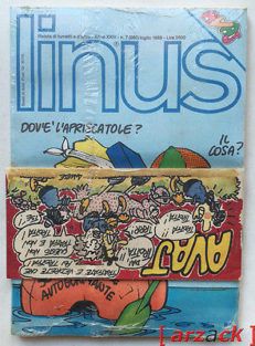 LINUS n 7 Blisterato con supplemento striscia AVAJ Agnese Pazienza 1988
