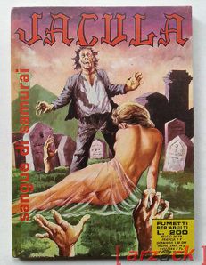JACULA n 75 sangue di samurai RG 1972 fumetto erotico ERREGI