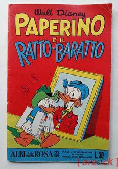 ALBI DELLA ROSA n 166 MONDADORI 12/1/1958 Walt Disney