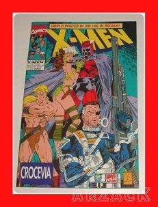 X-MEN N 47 Marvel 1994 GADGET triplo POSTER Jim Lee