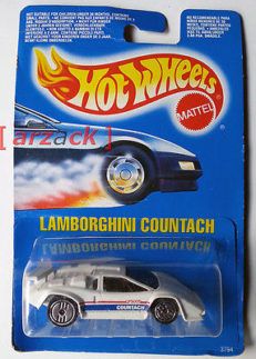 HOT WHEELS Mattel 1990 LAMBORGHINI COUNTACH vintage #3794