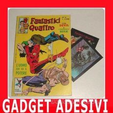 FANTASTICI QUATTRO 6 Gadget ADESIVI Star Comics 1989