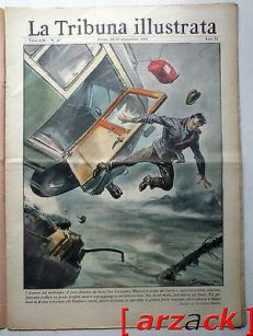 LA TRIBUNA ILLUSTRATA N 47 - 18/11/1951 Sesto San Giovanni esondazione Lambro