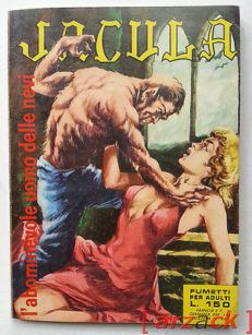 JACULA n 27  l'abominevole uomo delle nevi RG 1970 fumetto erotico ERREGI