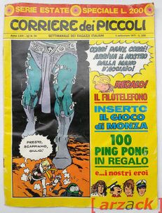 CORRIERE dei PICCOLI anno LXIII N 36 1971 HUGO PRATT Sergio Toppi RED RIVER