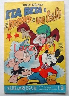 ALBI DELLA ROSA n 585 Eta Beta  e il drago ... MONDADORI 23/1/1966 Walt Disney