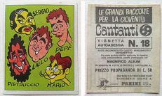 Figurina Cantanti PANINI 1969 PROSDOCIMI n 18 (The Rokes) nuova con velina