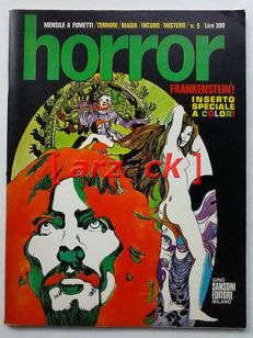 HORROR 9 Gino Sansoni 1970 Inserto a colori FRANKENSTEIN di CASTELLI PERONI