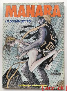 Milo Manara Silverio Pisu LO SCIMMIOTTO Nuova Frontiera 1991