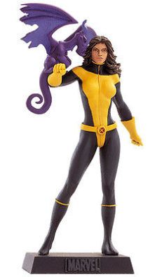 Supereroi MARVEL Eaglemoss STATUINA in PIOMBO Shadowcat e Lockheed KITTY PRYDE