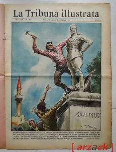 LA TRIBUNA ILLUSTRATA 35 Ankara Statua di Ataturk presa a martellate 26/8/1951
