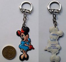 Figurina Portachiavi Plasteco MINNIE MINNI N 3 anni '60 PLASTECO MILANO