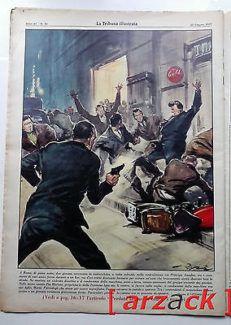 LA TRIBUNA ILLUSTRATA 25 Sparatoria Roma via Principe Amedeo 23/6/1957