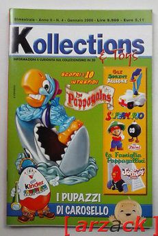 Kinder KOLLECTIONS e TOYS N 4 Epierre 2000 collezionismo in 3D CAROSELLO Findus