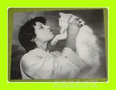 FOTO 18x24 ANNA MAGNANI CON GATTO