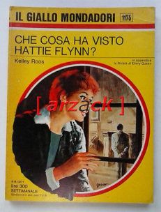 IL GIALLO MONDADORI 1175 Cosa ha visto Hattie Flinn KELLEY ROOS 1971