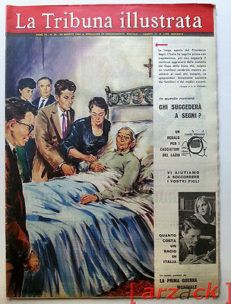 LA TRIBUNA ILLUSTRATA anno 74  N 35 - 30/8/1964  Malattia Presidente SEGNI