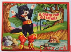 LIBRO PUZZLE Il gatto con gli stivali ed. AMZ fine anni '60