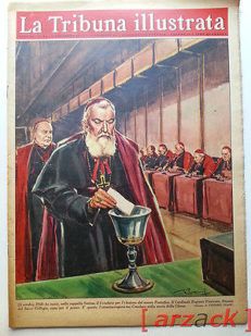 LA TRIBUNA ILLUSTRATA anno 68  N 44 - 30/8/1958 CONCLAVE 1958 Giovanni XXIII