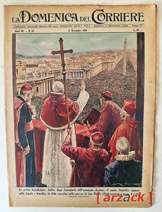 DOMENICA del CORRIERE 44 ELEZIONE Papa Giovanni XXIII PRIMA BENEDIZIONE2/11/1958