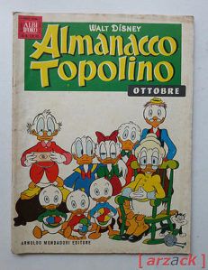 ALBI D'ORO Almanacco Topolino N 10 ottobre 1959 MONDADORI Walt Disney
