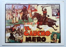 IL GAUCHO NERO Lorenzini  NERBINI ristampa anastatica