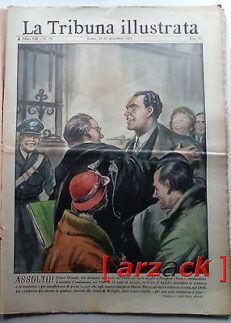LA TRIBUNA ILLUSTRATA anno LIX  N 52 - 23/12/1951 Ettore Grande assolto