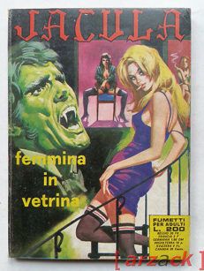 JACULA n 99 femmina in vetrina RG 1973 fumetto erotico ERREGI