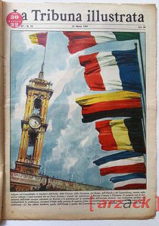 LA TRIBUNA ILLUSTRATA anno 67  N 13 - 31/03/1957 Mercato Comune Euraton ROMA