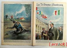 LA TRIBUNA ILLUSTRATA 17 DE GASPERI INAUGURAZIONE FIERA DI MILANO 20/4/1952