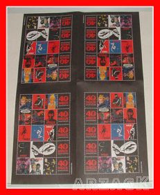 GADGET DIABOLIK: Foglio con 80 francobolli DIABOLIK