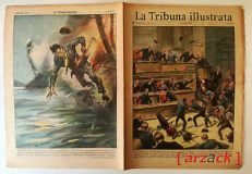 LA TRIBUNA ILLUSTRATA 15 LEGGE TRUFFA BATTAGLIA SENATO RUINI FERITO 12/4/1953