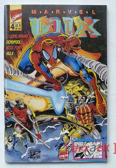 Marvel Mix 4 L'UOMO RAGNO - DEADPOOL - NICK FURY - HULK Marvel Italia 1996