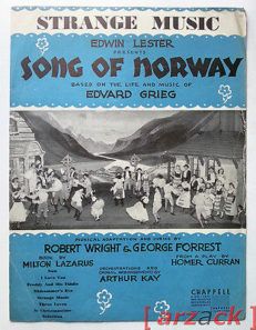 SPARTITO sheet music Partition SONG OF NORWAY R Wright G Forrest Edwin Lester