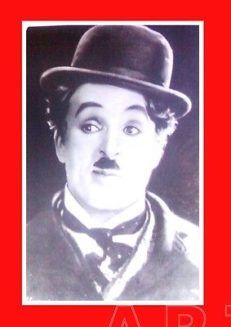 POSTER 35X50 CHARLOT Charlie Chaplin primo piano Bombetta
